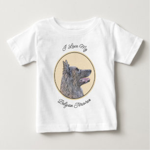 Belgisk Tervuren Painting - Cute Original Hund Art T Shirt