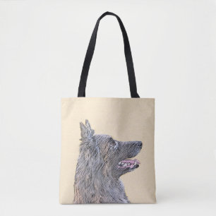 Belgisk Tervuren Painting - Cute Original Hund Art Tygkasse
