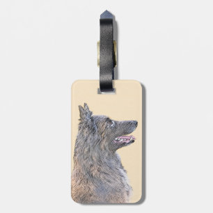Belgisk tervurenfärgning - Cute Original Hund Art Bagagebricka