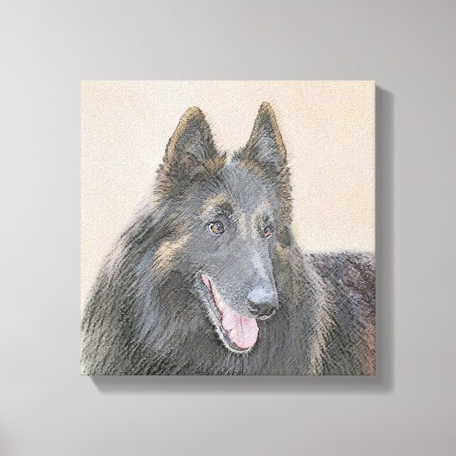Belgisk tervurenfärgning - Cute Original Hund Art Canvastryck (Framsida)