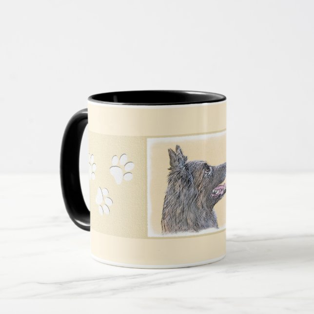 Belgisk tervurenfärgning - Cute Original Hund Art Mugg (Framsida vänster)