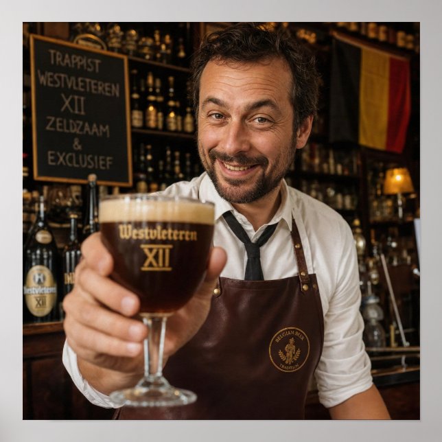 Belgisk Trappist Alehouse Välkomstaffisch Poster (Framsidan)