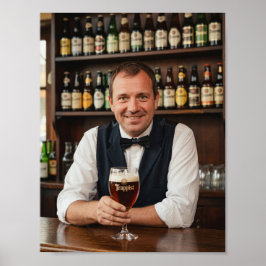 Belgisk Trappistkrog Välkomstaffisch Poster