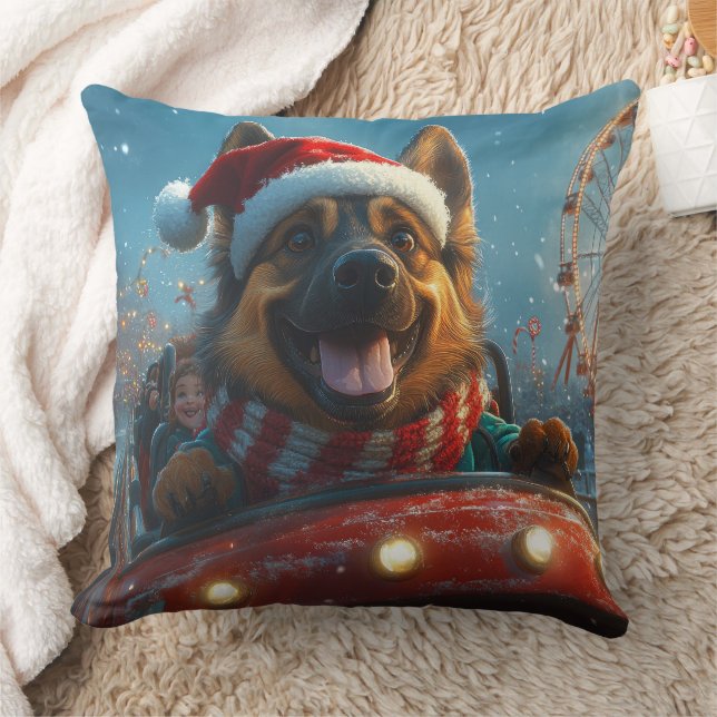 Belgisk vallhund berg- och dalbana jul kudde (Filt)