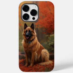 Belgisk vallhund i höstlöv Fall Inspire