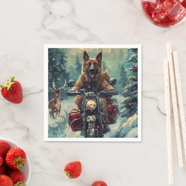 Belgisk vallhund jul pappersservett (Insitu)
