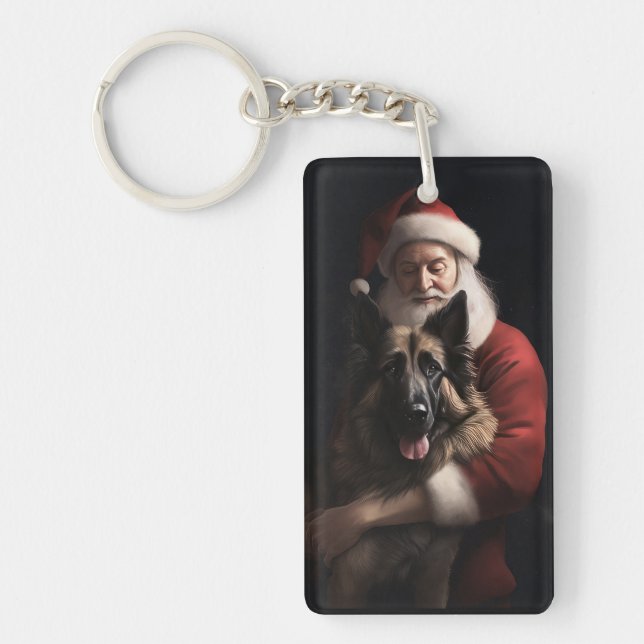 Belgisk Vallhund Jul Tomte Festlig Jul (Framsidan)