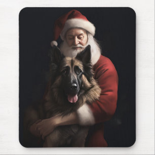 Belgisk Vallhund Jul Tomte Festlig Jul Musmatta