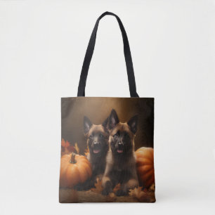 Belgisk Vallhundvalp Höstens Glädje Pumpa Tygkasse