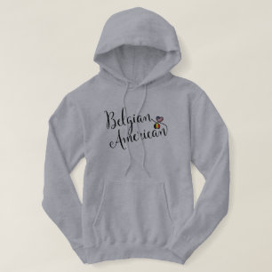 Belgiska amerikanska Entwated Hearts Hoodie