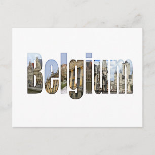 Belgiska attraktion i brev vykort