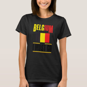 Belgiska belgiska Flagga Belgien T Shirt