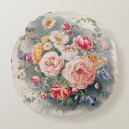 Belgiska Blommigten Elegance Dekorativ kudde Cover