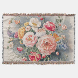 Belgiska Blommigten Elegance Filt