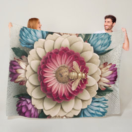 Belgiska Blommigten Elegance Fleece Blanket