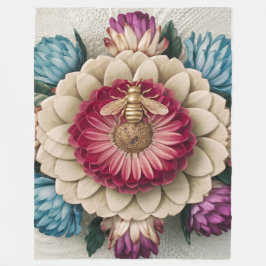 Belgiska Blommigten Elegance Fleece Blanket