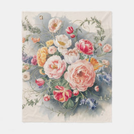 Belgiska Blommigten Elegance Fleecefilt