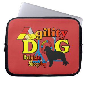 Belgiska fårhundsallat laptop sleeve