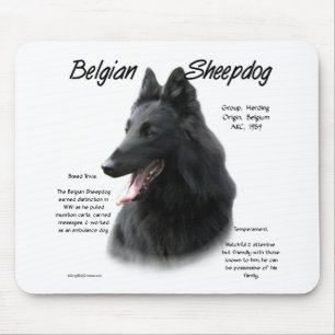 Belgiska fårhundshistorik; allt om fårhundar musmatta