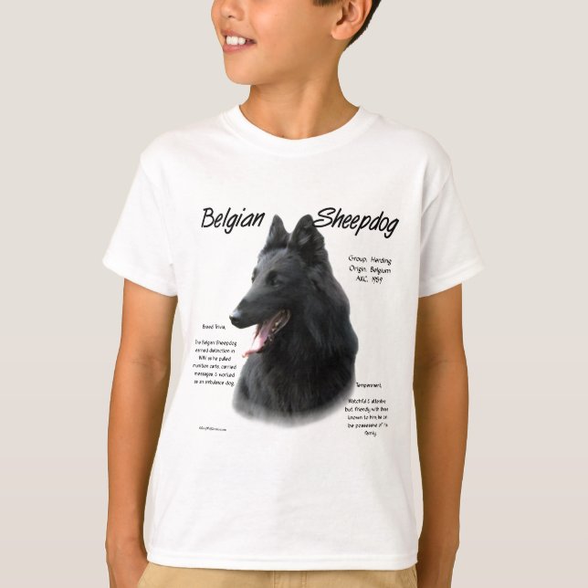 Belgiska fårhundshistorik; allt om fårhundar t shirt (Framsida)