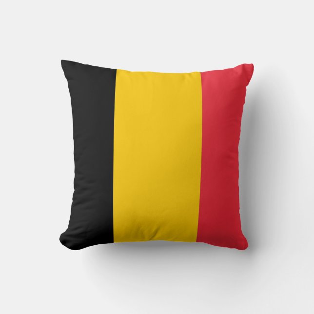 Belgiska Flagga American MoJo Pillow Kudde (Framsida)