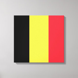 Belgiska Flagga Canvastryck