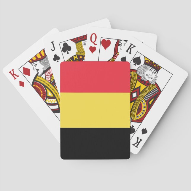 Belgiska Flagga Casinokort (Baksidan)