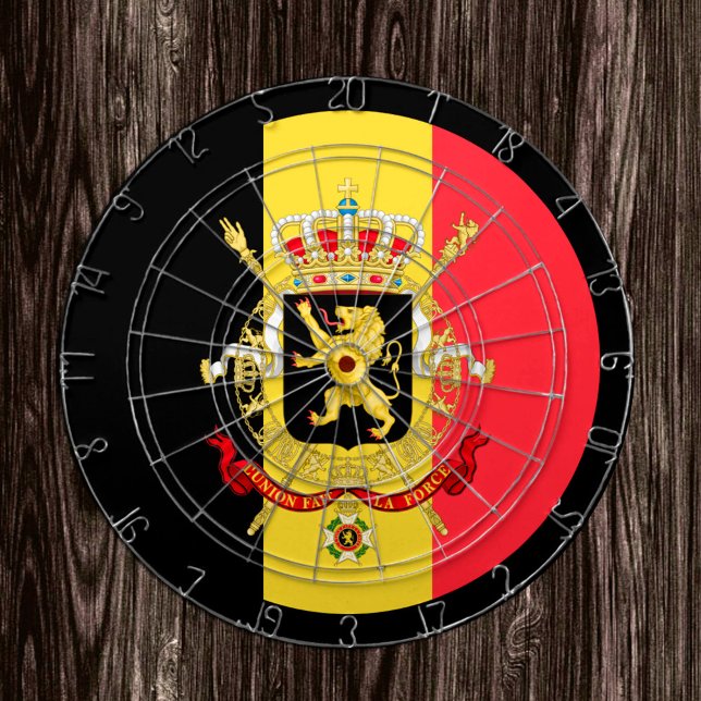 Belgiska Flagga Dartboard och Belgien/speltavla Darttavla (Skapare uppladdad)