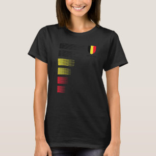 Belgiska Flagga Emblem Patriotic Belgium National  T Shirt