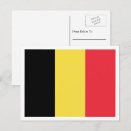 Belgiska Flagga, Flagga Belgien Vykort