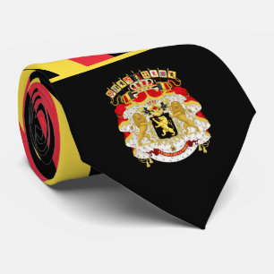 Belgiska Flagga & Jacka av Arm, Flagga av Belgien Slips
