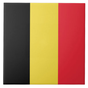Belgiska Flagga Kakelplatta