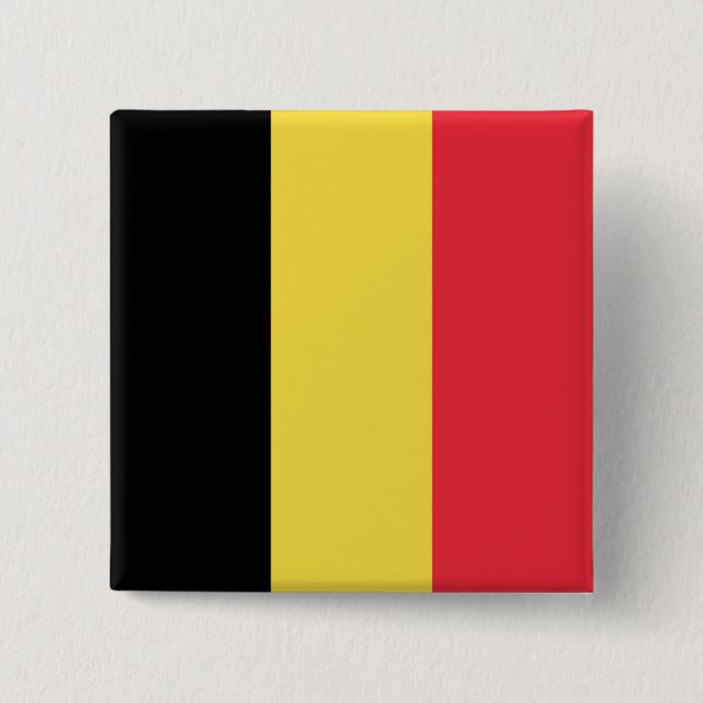 Belgiska Flagga Knapp (Framsida)