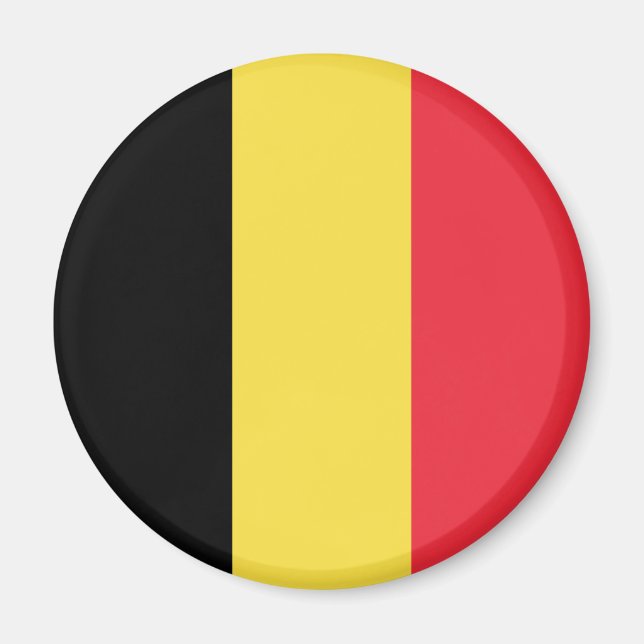 Belgiska Flagga Magnet (Framsidan)