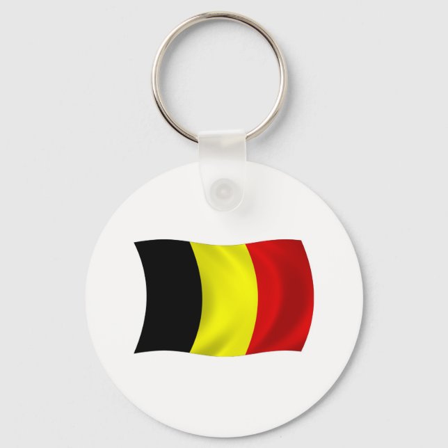 Belgiska Flagga-nyckelkedjan Nyckelring (Framsida)