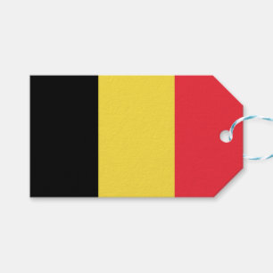 Belgiska Flagga Presentetikett