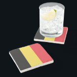 Belgiska Flagga Stenunderlägg<br><div class="desc">Detta mönster är utmärkande för Belgiens flagga (officiellt Konungariket Belgien), som är ett land i Westerna Europa. Belgien gränsar av Nederländerna norrut, Tysklant till öster, Luxemburg sydost, Frankrike sydväst och Nordsjön nordväst. Belgiens största stad och huvudstad är Bryssel. Andra större städer i Belgien är Antwerpen, Brygge, Charleroi, Gent, Leuven, Liège...</div>