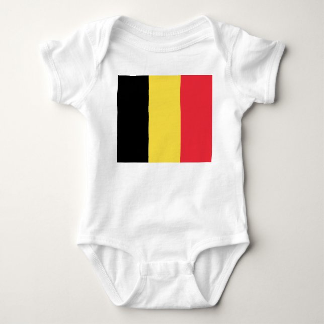 Belgiska Flagga T Shirt (Framsida)