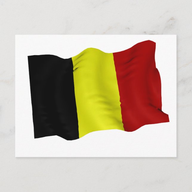 Belgiska flagga vykort (Framsida)