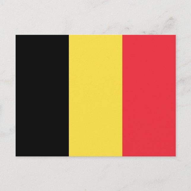 Belgiska Flagga Vykort (Framsida)