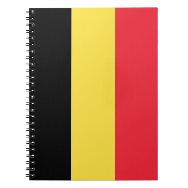 Belgiska flaggan anteckningsbok (Framsidan)