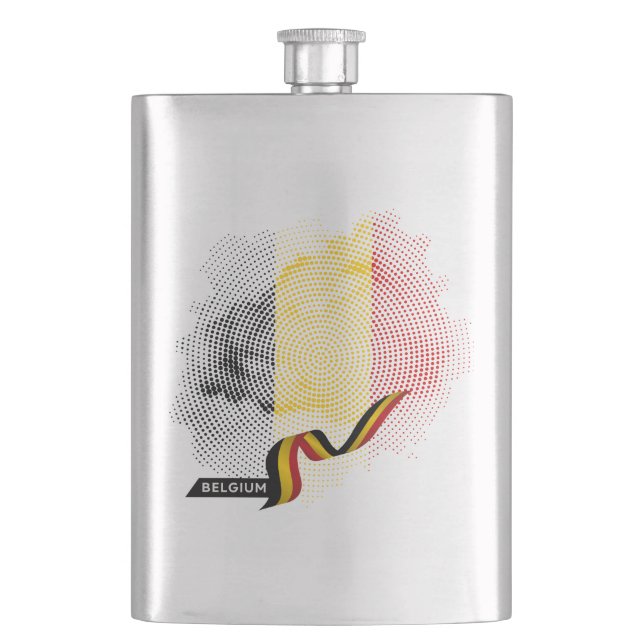 Belgiska flaggan fickplunta (Framsidan)