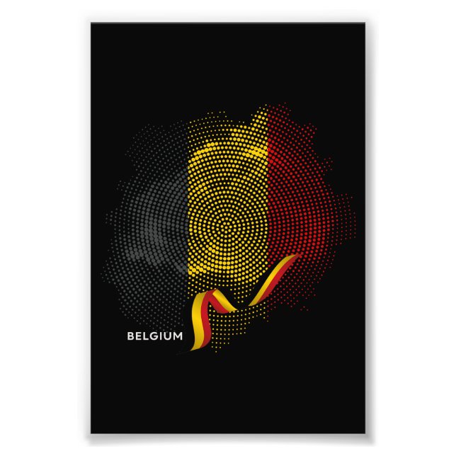Belgiska flaggan fototryck (Framsidan)