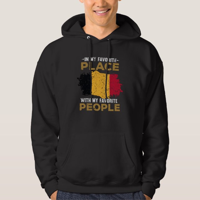 Belgiska flaggan hoodie (Framsida)
