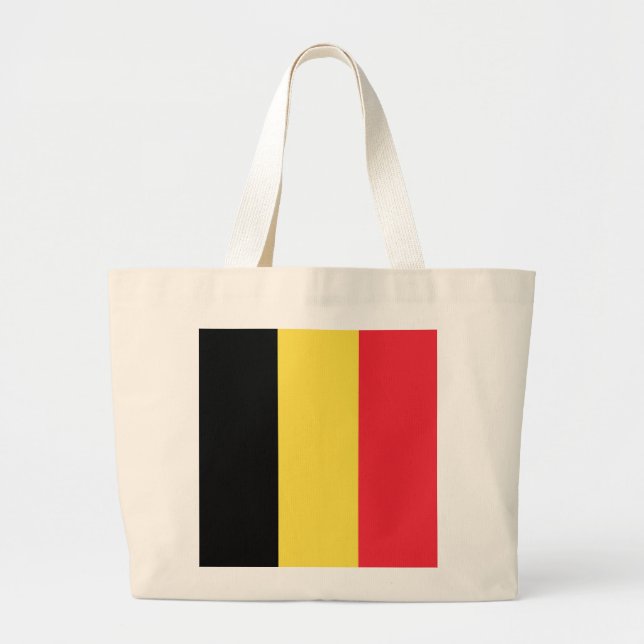 Belgiska flaggan jumbo tygkasse (Framsidan)