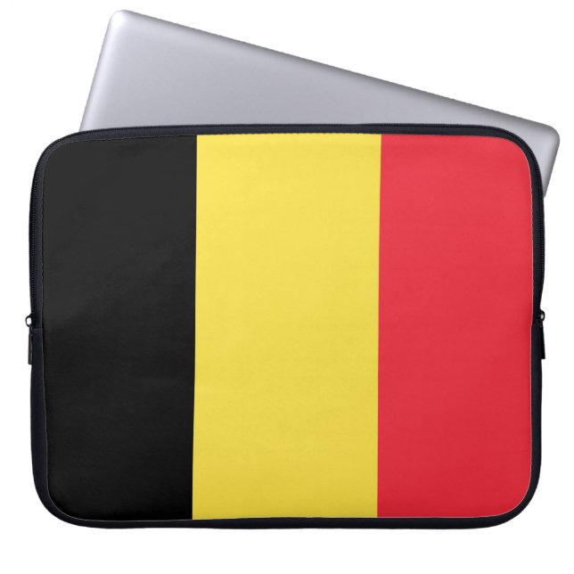 Belgiska flaggan laptop fodral (Framsidan)