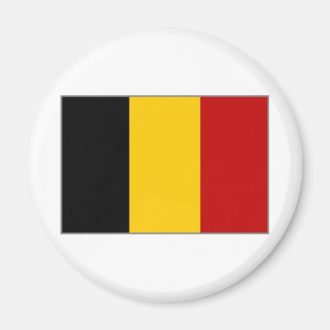 Belgiska flaggan magnet (Framsidan)