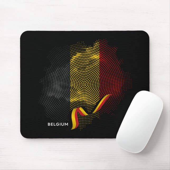 Belgiska flaggan musmatta (Med mus)