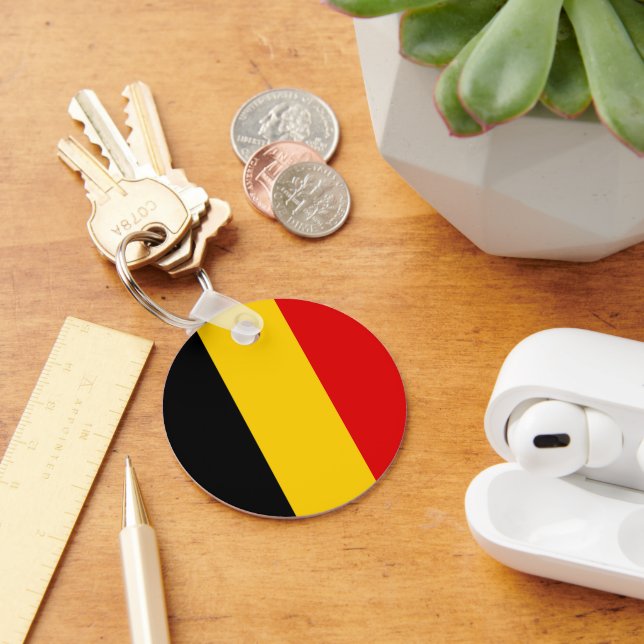 Belgiska flaggan nyckelring (Skrivbord)