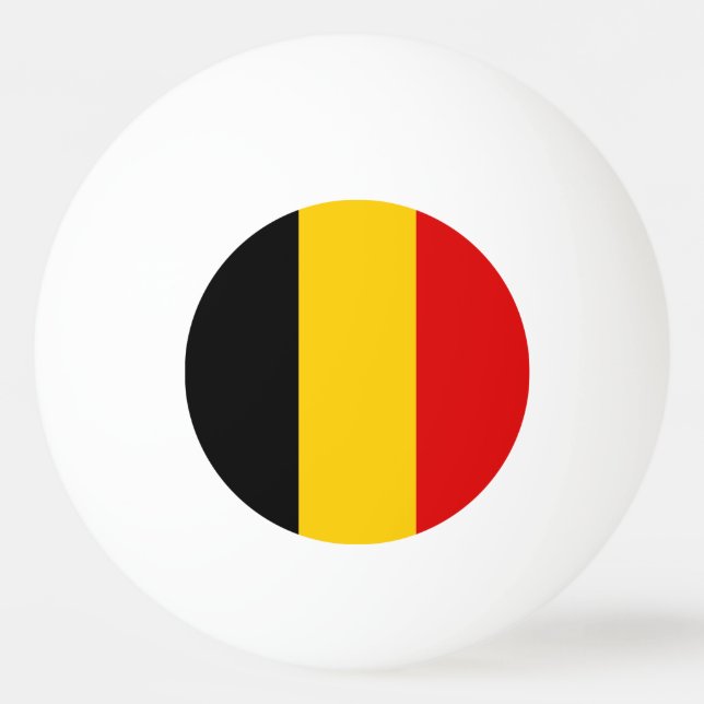 Belgiska flaggan pingisboll (Framsidan)